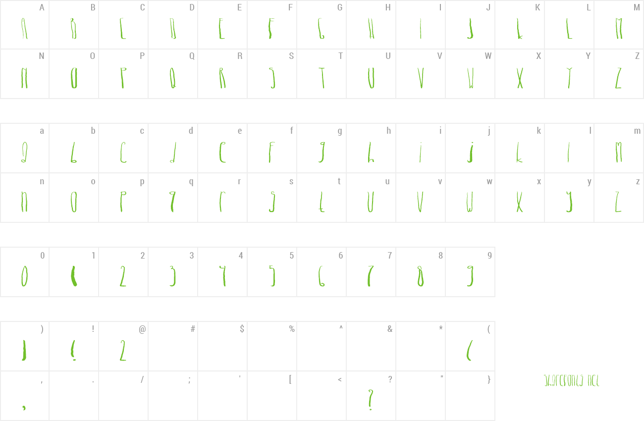 Font Dhe long zim preview